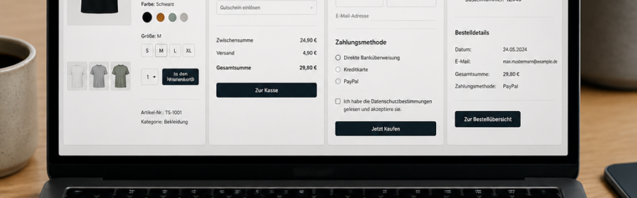 WooCommerce-Shop mit Checkliste zur Prüfung nach einem Update