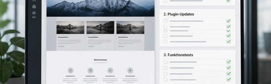 Geplanter Ablauf für WordPress Updates in einem Unternehmen mit Staging und Checkliste