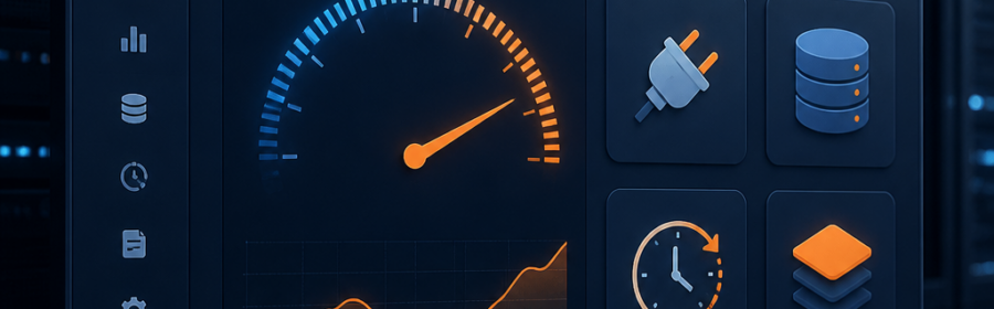 Illustration zur Analyse und Reduzierung der WordPress CPU-Last