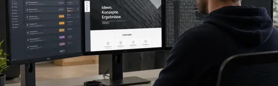 Agenturteam bei der strukturierten Planung und technischen Betreuung eines WordPress-Kundenprojekts