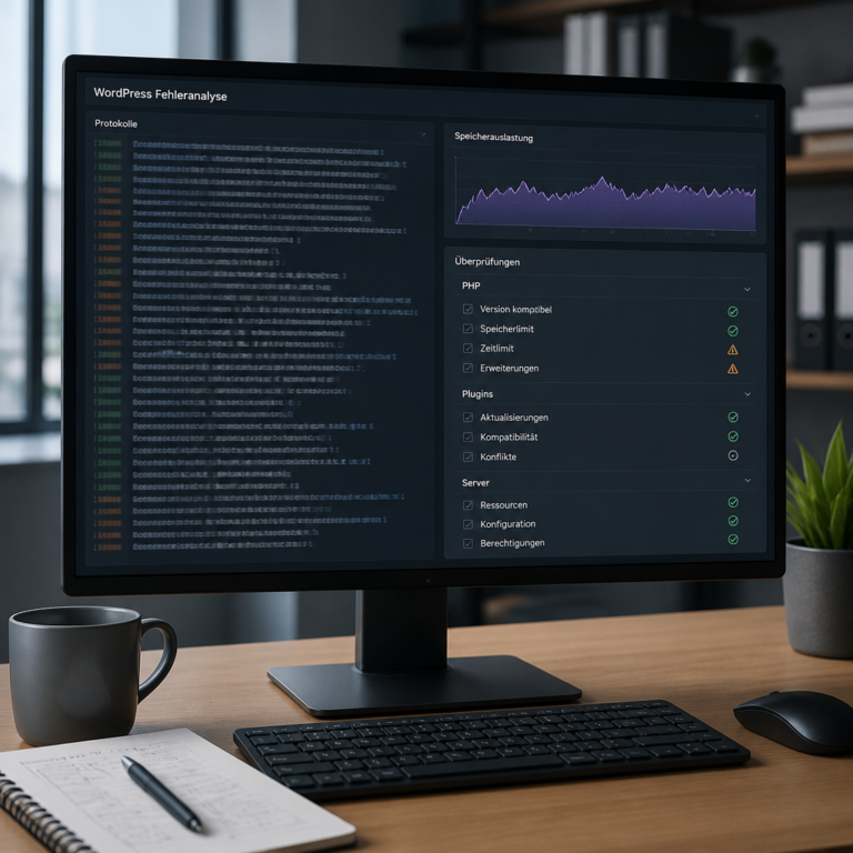 Systematische Analyse von WordPress-Logs und Speicherauslastung