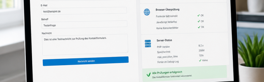 Systematische Fehlersuche bei einem WordPress-Kontaktformular, das keine E-Mail sendet
