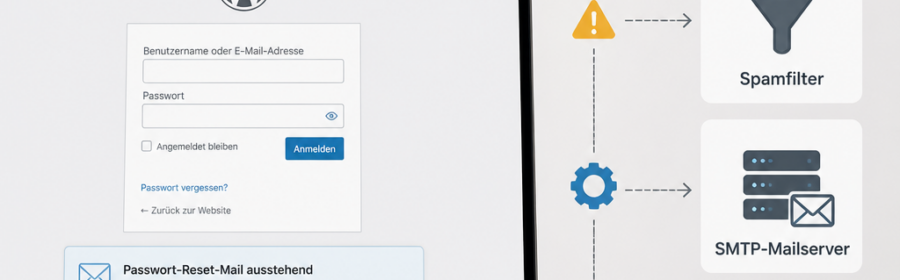 Systematische Prüfung einer nicht zugestellten WordPress-Passwort-Reset-Mail