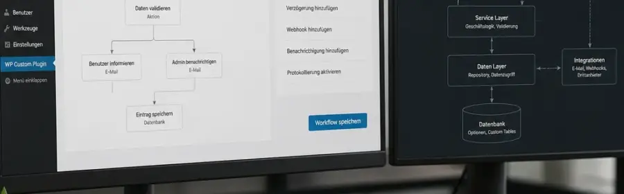 Individuelle WordPress Plugin-Alternative mit Backend-Workflow und technischer Planung