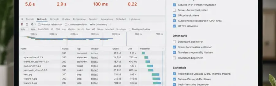 Analyse einer hohen Ladezeit durch ein WordPress Plugin