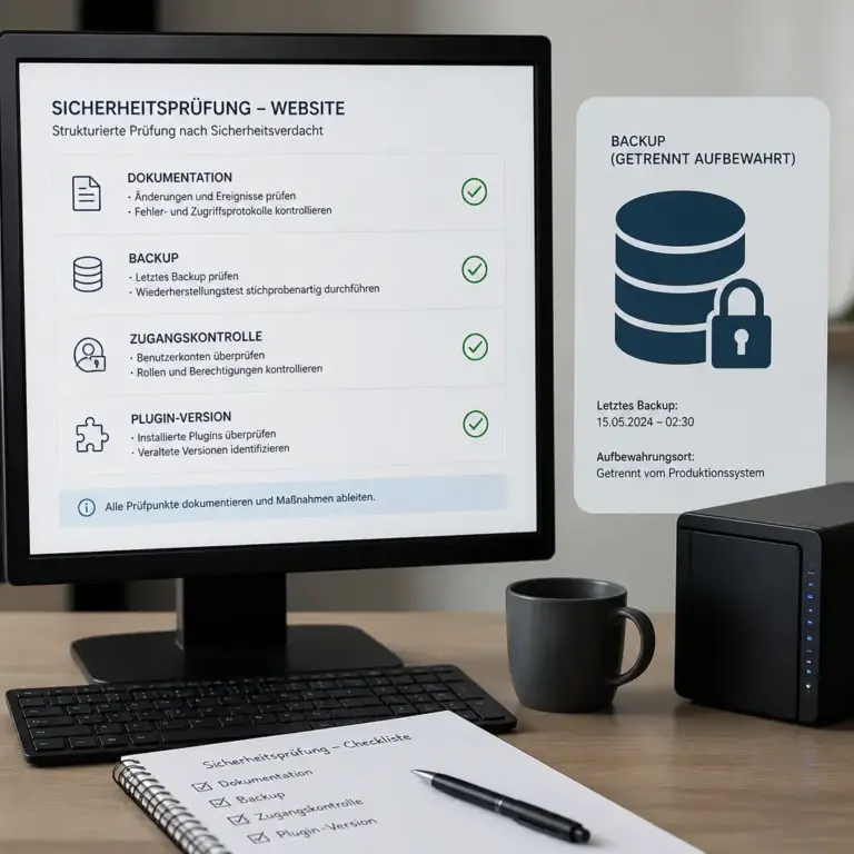 Checkliste fu00fcr die ersten Schritte bei einer WordPress-Sicherheitspru00fcfung