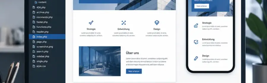 Individuelle Anpassung eines WordPress Themes für Desktop und mobile Ansicht