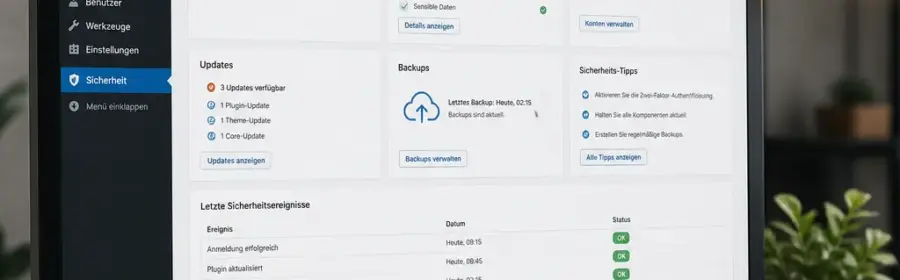 Übersicht einer strukturierten Sicherheitsprüfung für eine WordPress Website
