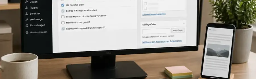 Checkliste zur Prüfung eines WordPress-Inhalts vor der Veröffentlichung