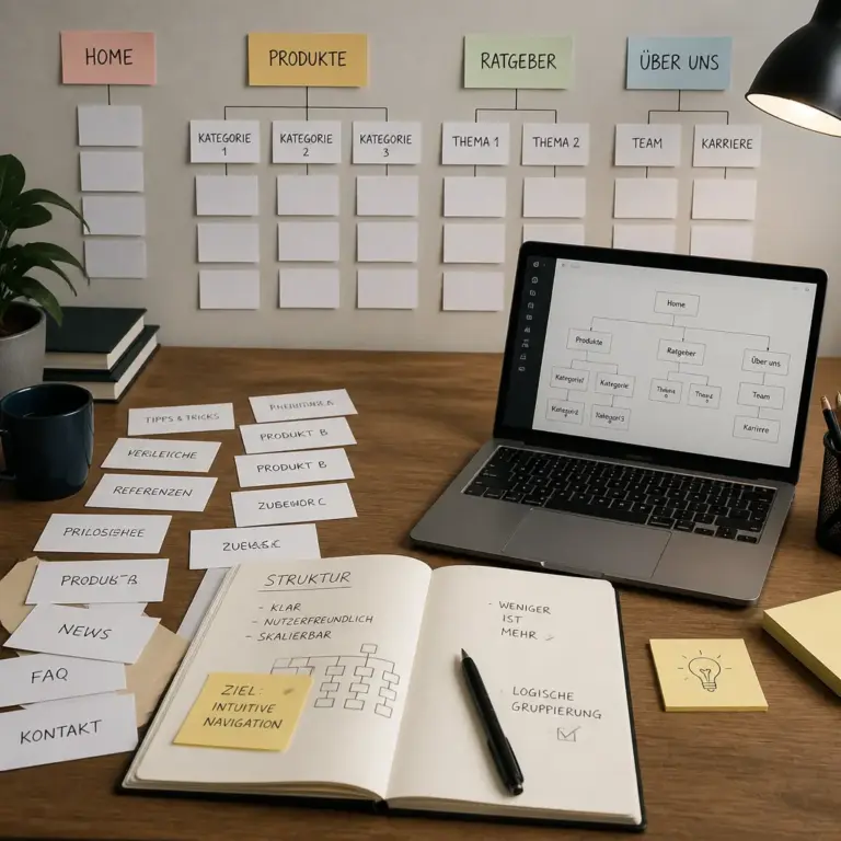 Planung einer klaren WordPress-Kategorienstruktur mit Hauptthemen und Unterkategorien