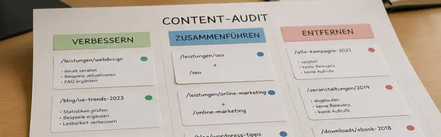 Planung eines WordPress-Content-Audits zur Erkennung und Verbesserung dünner Inhalte