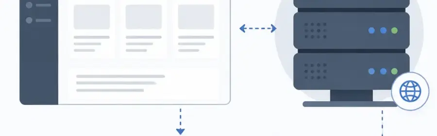 Technische Darstellung geplanter WordPress-Hintergrundaufgaben und eines Cron-Zeitplans